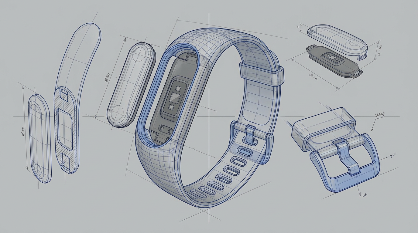 3D render of home appliance before AI background